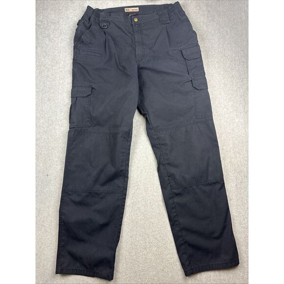 5.11 Tactical Pants‎ Mens 38x34 (36x32) Taclite Pro Cargo Ripstop Work Navy TDU - Picture 1 of 8